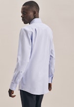 Non-iron Structure Business Shirt in Regular with Kent-Collar in Light Blue |  Seidensticker Onlineshop