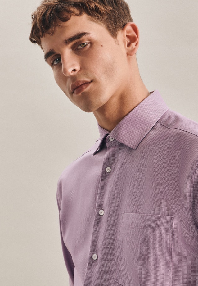 Regular Business shirt Uni in Purple |  Seidensticker Onlineshop