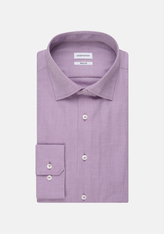 Non-iron Structure Business Shirt in Regular with Kent-Collar in Purple |  Seidensticker Onlineshop