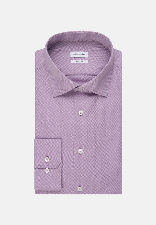 Non-iron Structure Business Shirt in Regular with Kent-Collar in Purple |  Seidensticker Onlineshop