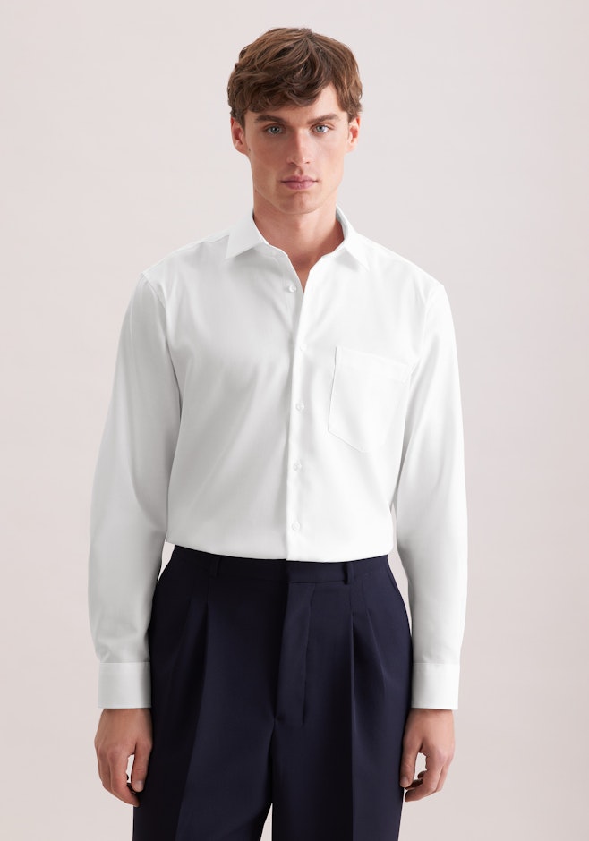 Regular Business shirt Uni in White | Seidensticker online shop