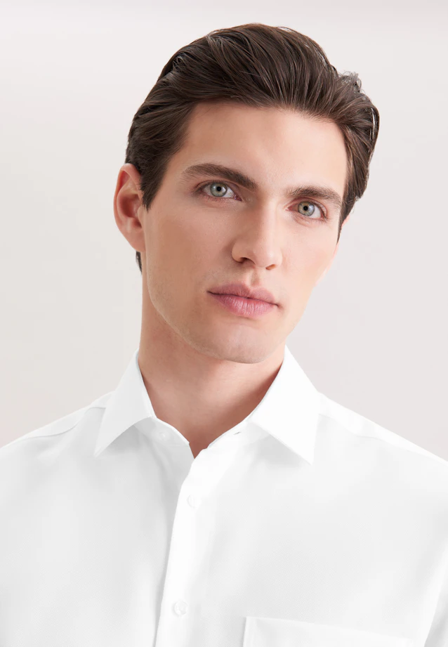 Regular Business Hemd Uni in Weiß |  Seidensticker Onlineshop