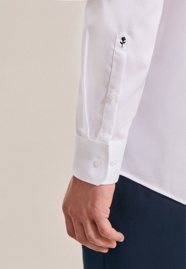 Regular Chemise d'affaires Uni in Blanc |  Seidensticker Onlineshop