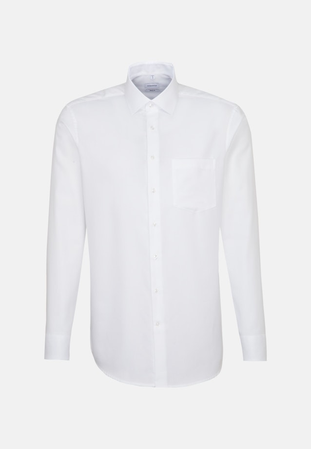 Regular Chemise d'affaires Uni in Blanc |  Seidensticker Onlineshop