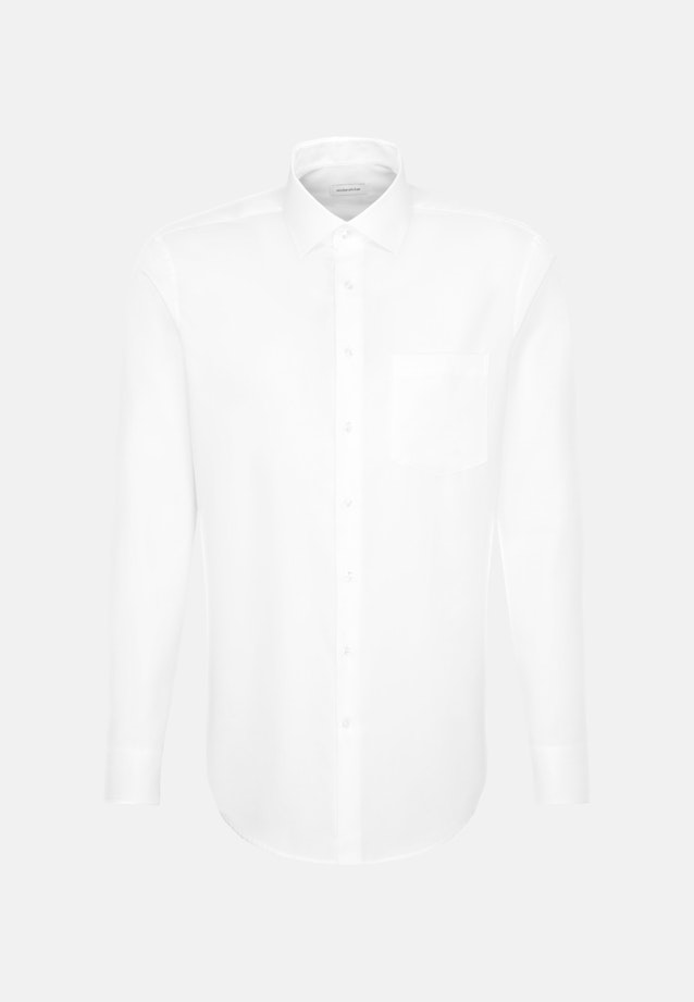 Regular Chemise d'affaires Uni in Blanc |  Seidensticker Onlineshop
