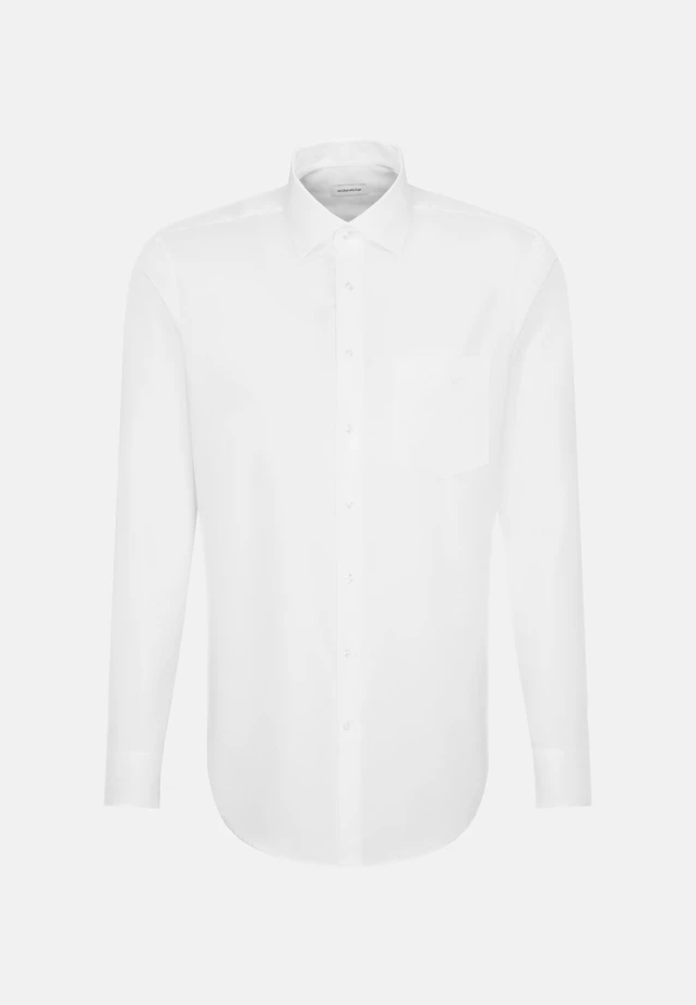 Regular Business Hemd Uni in Weiß |  Seidensticker Onlineshop