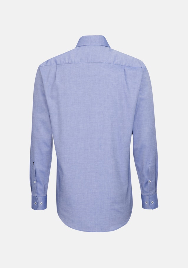 Non-iron Structure Business Shirt in Regular with Kent-Collar in Blue |  Seidensticker Onlineshop