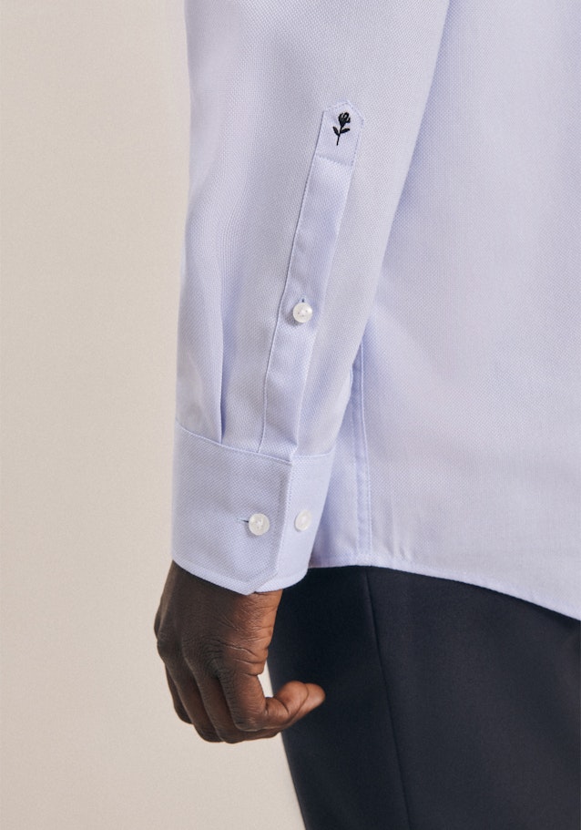 Regular Chemise d'affaires Uni in Bleu Clair | Seidensticker Onlineshop