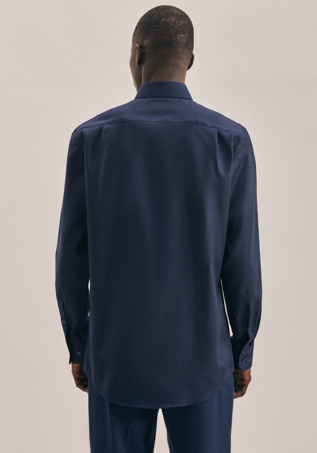 Regular Chemise d'affaires Uni in Bleu Foncé | Seidensticker Onlineshop