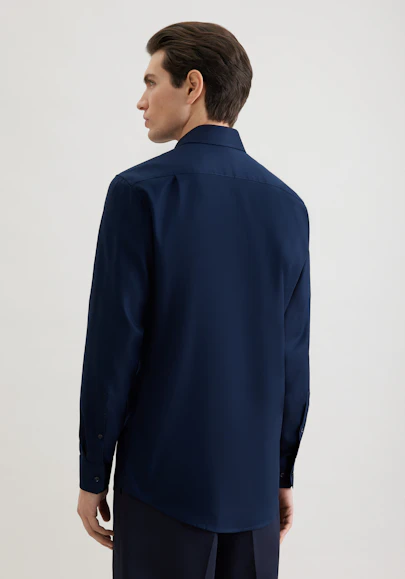 Regular Chemise d'affaires Uni in Bleu Foncé | Seidensticker Onlineshop