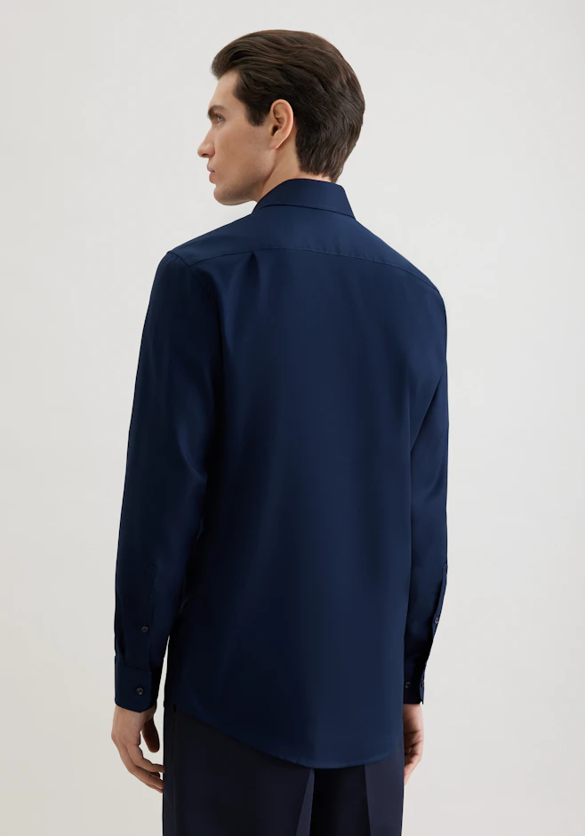 Regular Business Hemd Uni in Dunkelblau | Seidensticker Onlineshop