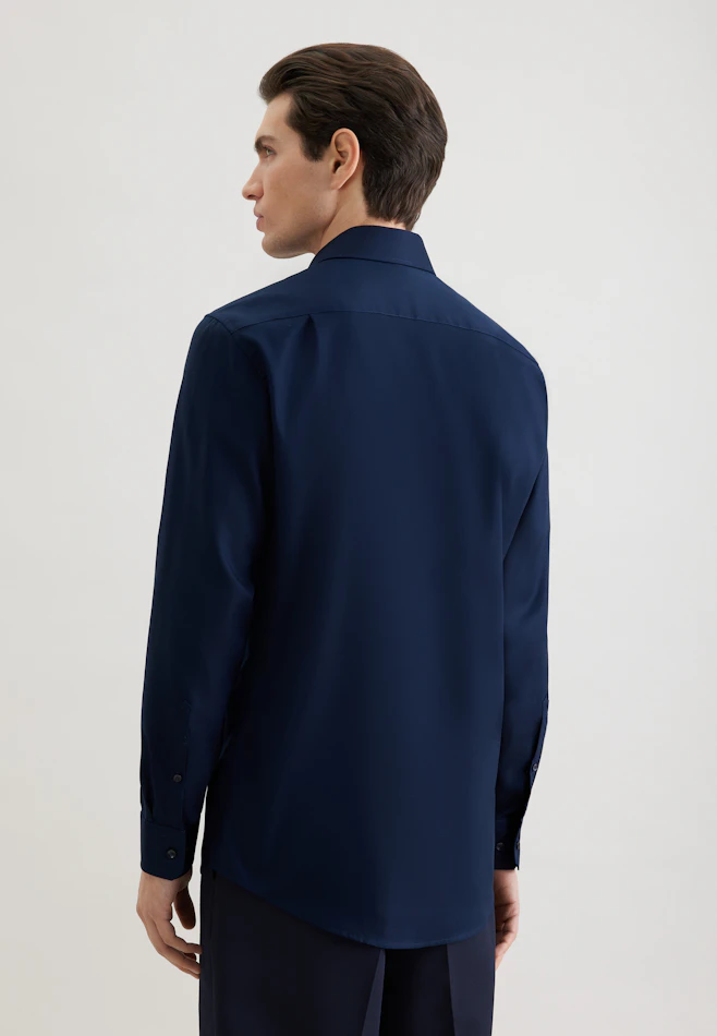 Regular Business shirt Uni in Dark Blue | Seidensticker online shop