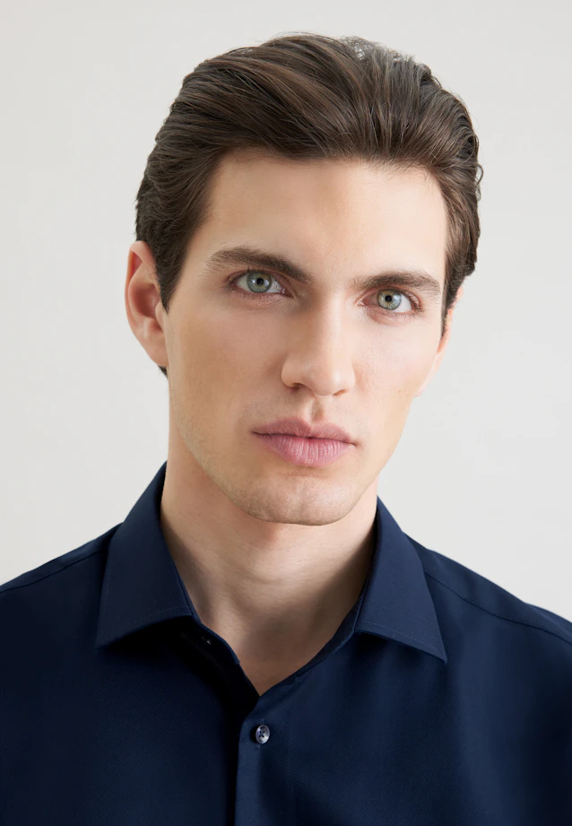 Regular Business shirt Uni in Dark Blue |  Seidensticker Onlineshop