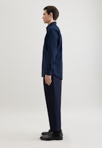 Regular Chemise d'affaires Uni in Bleu Foncé |  Seidensticker Onlineshop