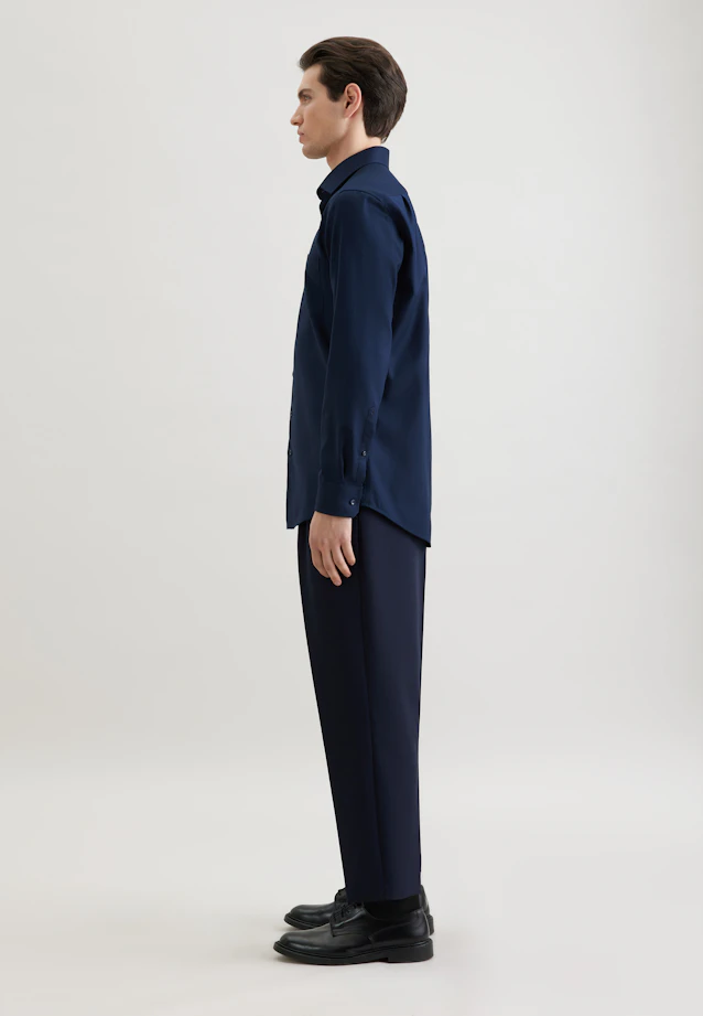 Regular Business shirt Uni in Dark Blue |  Seidensticker Onlineshop