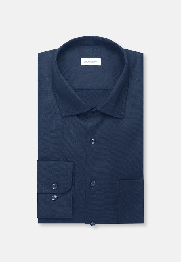 Regular Business shirt Uni in Dark Blue |  Seidensticker Onlineshop