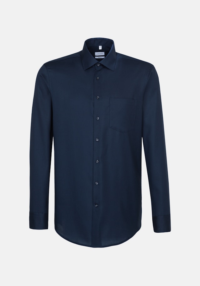 Regular Chemise d'affaires Uni in Bleu Foncé | Seidensticker Onlineshop
