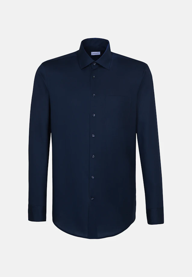 Regular Business shirt Uni in Dark Blue |  Seidensticker Onlineshop