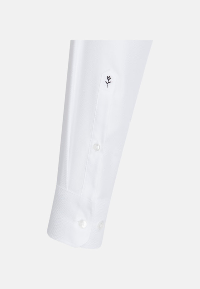 Easy-iron Structure Business Shirt in Shaped with Kent-Collar in White |  Seidensticker Onlineshop