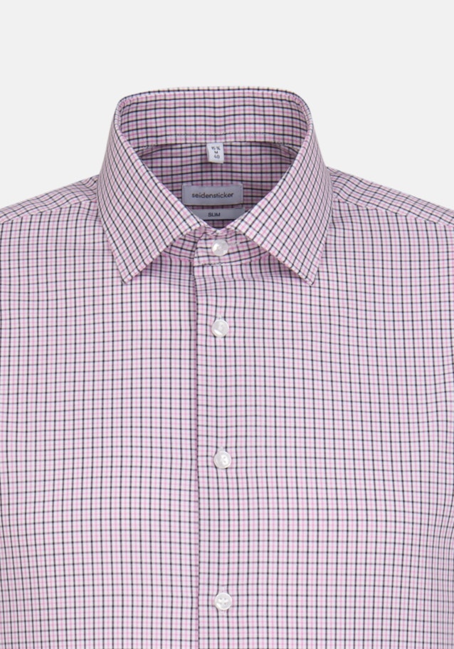 Non-iron Poplin Business Shirt in Slim with Kent-Collar in Pink |  Seidensticker Onlineshop
