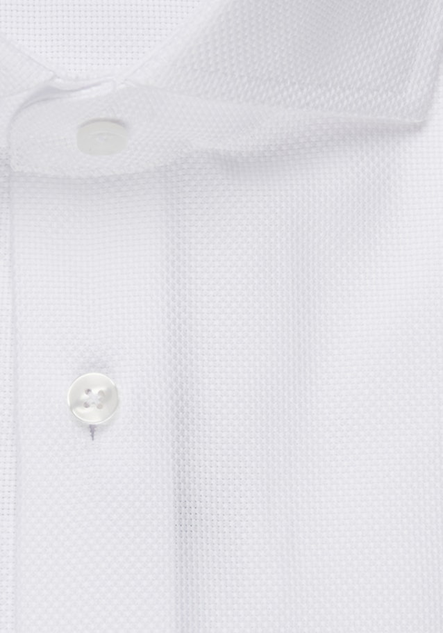 Bügelleichtes Struktur Business Hemd in Slim mit Kentkragen in Weiß |  Seidensticker Onlineshop