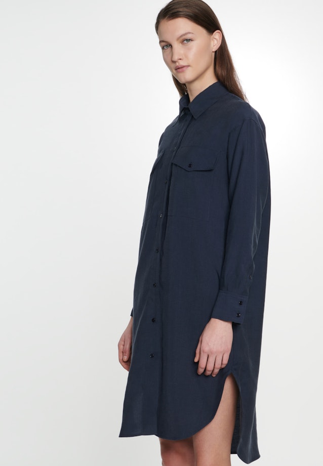 Kleid Uni in Dunkelblau |  Seidensticker Onlineshop