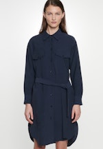 Kleid Uni in Dunkelblau |  Seidensticker Onlineshop