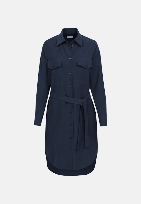 Kleid Uni in Dunkelblau |  Seidensticker Onlineshop