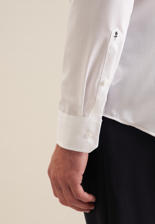 Shaped Business Hemd Uni in Weiß |  Seidensticker Onlineshop