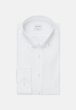 Chemise Business Slim Popeline Col Boutonné in Blanc |  Seidensticker Onlineshop