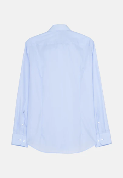 Slim Business Hemd Uni in Mittelblau |  Seidensticker Onlineshop
