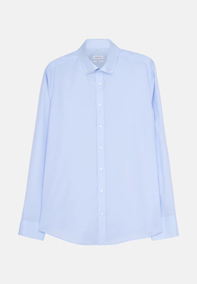 Slim Business Hemd Uni in Mittelblau |  Seidensticker Onlineshop