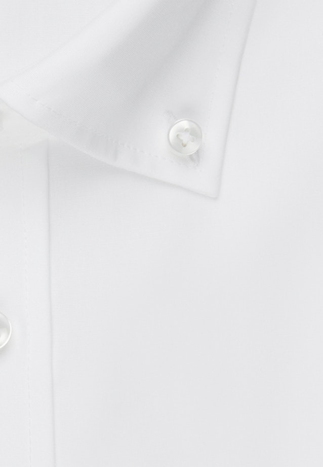 Non-iron Poplin Short sleeve Business Shirt in Slim with Button-Down-Collar in White |  Seidensticker Onlineshop