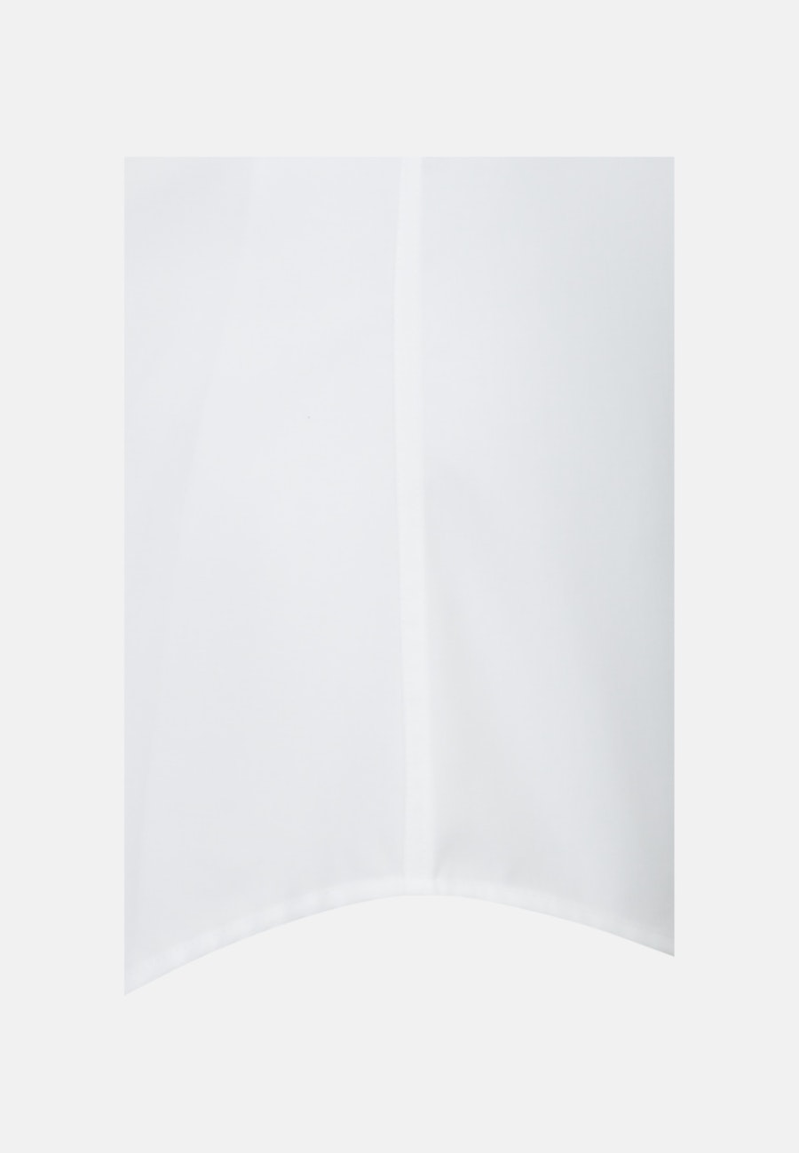 Bügelfreies Popeline Kurzarm Business Hemd in Slim mit Button-Down-Kragen in Weiß |  Seidensticker Onlineshop