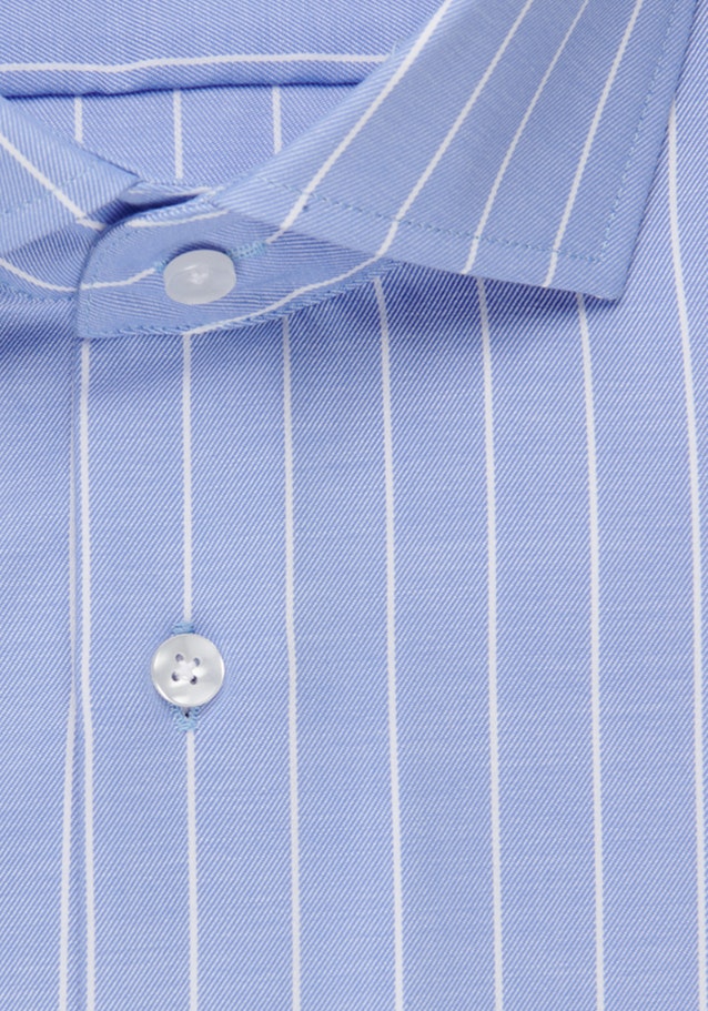 Bügelleichtes Twill Business Hemd in Slim mit Kentkragen in Hellblau |  Seidensticker Onlineshop