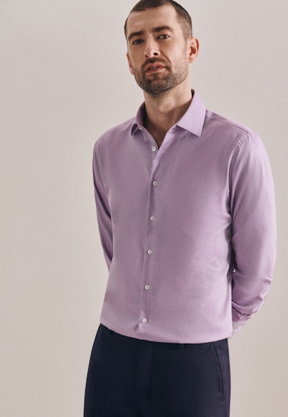 Shaped Business shirt Uni in Purple |  Seidensticker Onlineshop