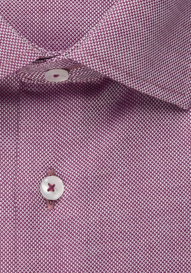 Bügelfreies Struktur Business Hemd in Shaped mit Kentkragen in Rosa/Pink |  Seidensticker Onlineshop