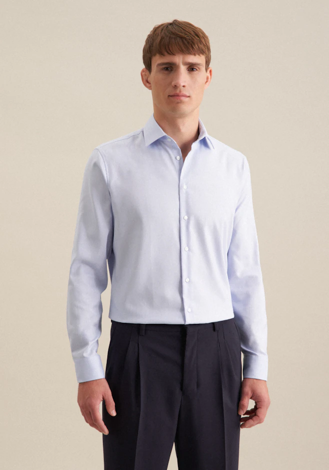 Shaped Business Hemd Uni in Hellblau | Seidensticker Onlineshop