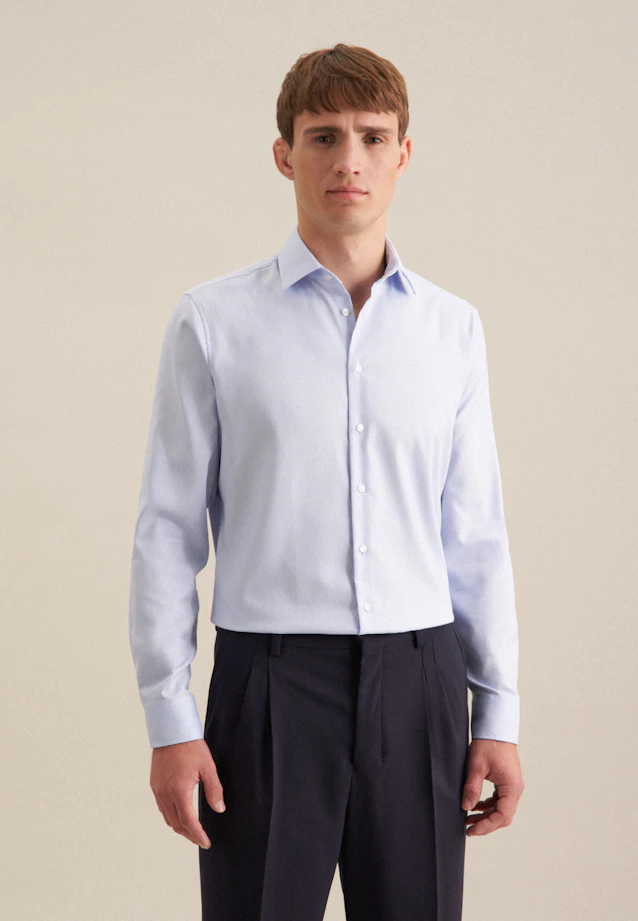 Shaped Business Hemd Uni in Hellblau |  Seidensticker Onlineshop