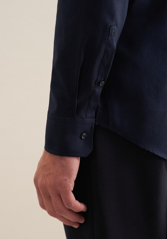 Shaped Chemise d'affaires Uni in Bleu Foncé | Seidensticker Onlineshop