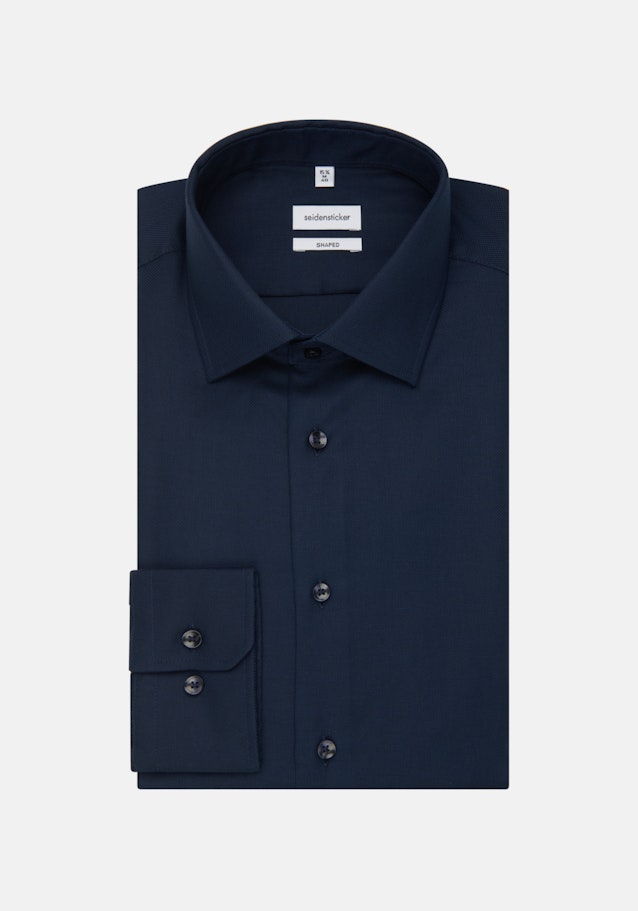 Shaped Chemise d'affaires Uni in Bleu Foncé | Seidensticker Onlineshop