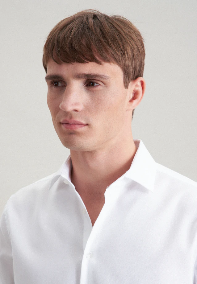 Shaped Business shirt Uni in White |  Seidensticker Onlineshop