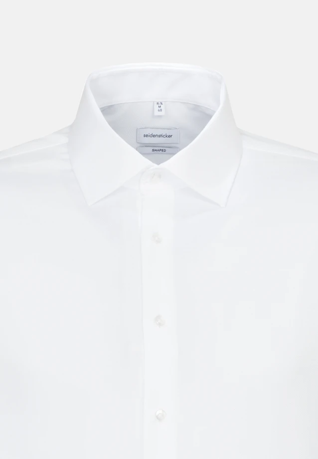 Shaped Business shirt Uni in White |  Seidensticker Onlineshop