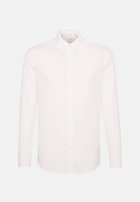 Shaped Business shirt Uni in White |  Seidensticker Onlineshop