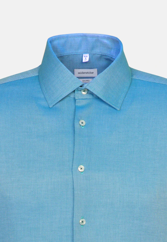 Shaped Chemise d'affaires Uni in Turquoise |  Seidensticker Onlineshop