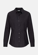 Non-iron Fil a fil Shirt Blouse in Black |  Seidensticker Onlineshop