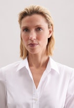Hemdbluse mit Abnähern slim fit in White |  Seidensticker Onlineshop