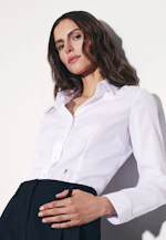 Slim Fit Shirt Blouse with Darts in White |  Seidensticker Onlineshop