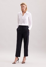 Hemdbluse mit Abnähern slim fit in Weiß |  Seidensticker Onlineshop