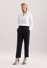 Slim Fit Shirt Blouse with Darts in White |  Seidensticker Onlineshop